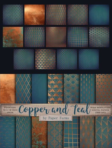 Teal And Copper Bedroom, Copper Bedroom, Koti Diy, Teal Living Rooms, Color Schemes Colour Palettes, Living Room Color Schemes, Teal Background, Room Color Schemes, Colour Board