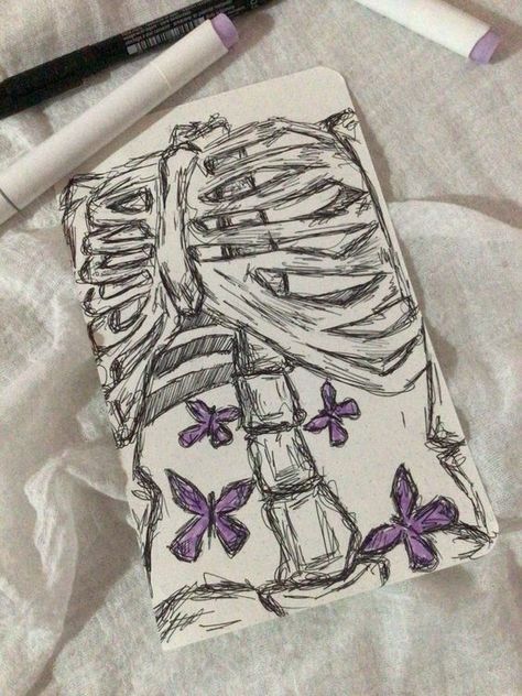 Sketches Of Skeletons, Pen Art Butterfly, Butterflies In Stomach Drawing, Skeleton Sketches, Stomach Drawing, Butterflies In Stomach, Skeletal Art, Dead Butterfly, Skeleton Sketch