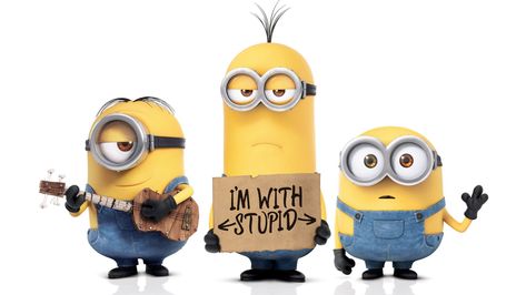 #minions #movies #funny #yellow animated movies #cartoons #4K #wallpaper #hdwallpaper #desktop Minion Background, Minion Wallpaper Hd, Minion Wallpaper Iphone, Cute Minions Wallpaper, 3 Minions, Minions Fans, Cartoons Hd, Minion Movie, Cute Minions