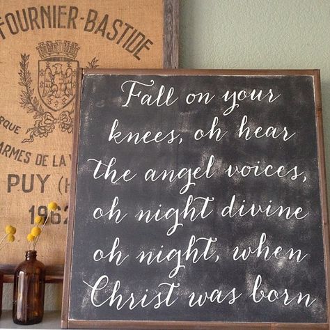 "Fall on Your Knees" Fall On Your Knees, Jeanne Oliver, Quotes Christmas, Favorite Christmas Songs, Christmas Chalkboard, Calligraphy Quotes, Christmas Time Is Here, Christmas Songs, O Holy Night