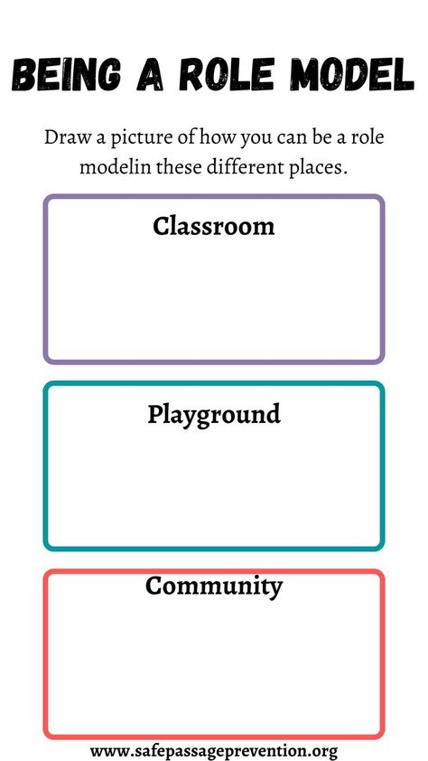 Role models are a part of setting expectations for youth. Use this tool to help youth discover how they can be a role model. Inquiry Based Learning, Online Therapy, Elementary School Students, Love Yourself First, Pictures To Draw, Elementary Schools, Role Models, Activities For Kids, Love You