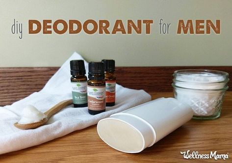 This DIY men's deodorant recipe holds up to man-sized sweat and stink, and I review some store-bought natural deodorants for men that work great as well! Kids Deodorant, Homemade Natural Deodorant, Natural Deodorant Recipe, Diy Natural Deodorant, Deodorant Recipe, Deodorant For Men, Deodorant Recipes, Diy Deodorant, Homemade Deodorant