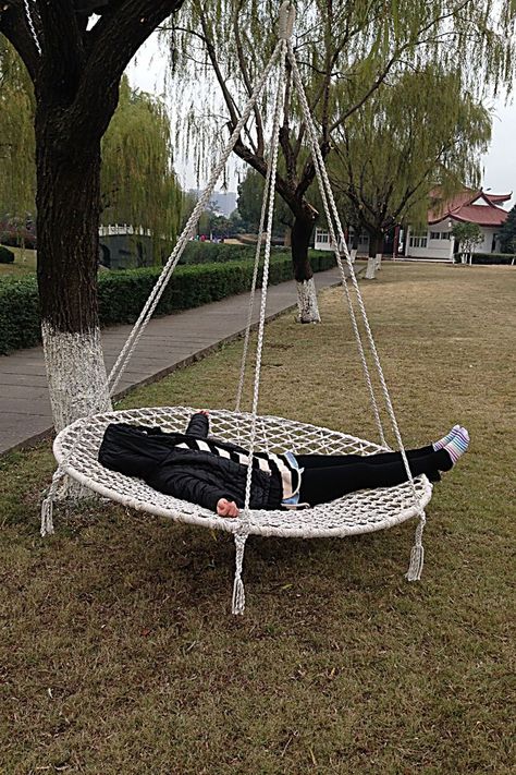 Hammocks - Have access to the leading brands and awesome products to meet your needs - Take Action Now and Visit Today! Hanging Bed Diy, Outdoor Hammock Bed, Indoor Hammock Bed, Diy Swing, Backyard Hammock, Diy Hammock, Backyard Swings, Swing Chair Outdoor, Hammock Bed