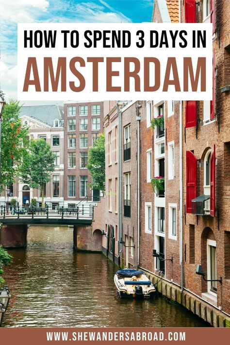 The only 3 days in Amsterdam itinerary you'll ever need. Follow this detailed itinerary with lots of insider tips to see the best of the Amsterdam in 3 days! | Amsterdam travel tips | Amsterdam travel guide | Amsterdam travel photography | Amsterdam travel itinerary | Best things to do in Amsterdam aesthetic | Amsterdam itinerary 3 days | How to spend 3 days in Amsterdam weekend itinerary | Amsterdam itinerary for first timers | What to do in Amsterdam | Best places to visit in Amsterdam Amsterdam Travel Tips, What To Do In Amsterdam, 3 Days In Amsterdam, Aesthetic Amsterdam, Amsterdam Weekend, Amsterdam Aesthetic, Amsterdam Itinerary, Amsterdam Travel Guide, Things To Do In Amsterdam