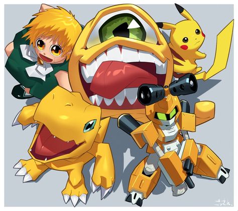 Monster Rancher, Fandom Crossover, Like Image, Anime Crossover, Digimon, Fantasy World, Game Art, Anime Wallpaper, Cool Art