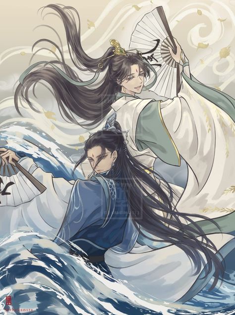 Heaven's Official Blessing, Fanarts Anime, Ancient Chinese, Character Development, Handsome Anime Guys, Light Novel, Handsome Anime, Drawing Inspiration, Long Hair