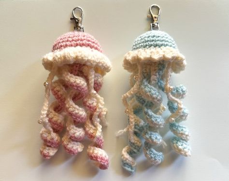 Cute Jellyfish, Crochet Jellyfish, Fit For Life, Hello Kitty Crochet, Crocheted Jellyfish, Crochet Stitches Chart, Crochet Backpack, Crochet Octopus, Crochet For Boys