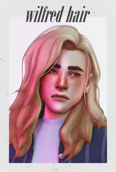 Two Hairstyles, Sims 4 Male, Sims 4 Hair Male, Pelo Sims, Sims 4 Body Mods, Male Hair, Sims 4 Cc Folder, Sims 4 Characters, Sims 4 Mm