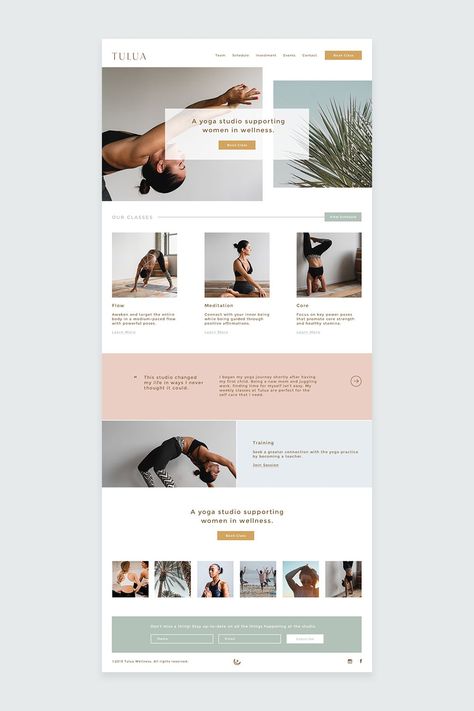 Yoga Studio Website Design, Yoga Website Design Inspiration, Yoga Website Design, Shopify Website Design Inspiration, Yoga Studio Website, Login Web, Yoga Website, Website Layout Inspiration, Unique Website Design