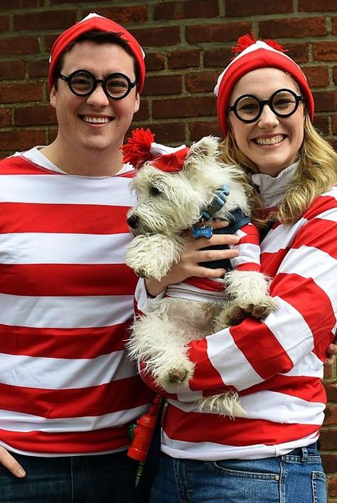 last minute costumes -where's waldo Simple Halloween Costumes For Women, Last Minute Halloween Costumes Ideas, Where's Waldo Costume, Simple Halloween Costumes, Waldo Costume, Easy Last Minute Costumes, Easy Halloween Costume Ideas, Black Berets, Pom Pom Headband