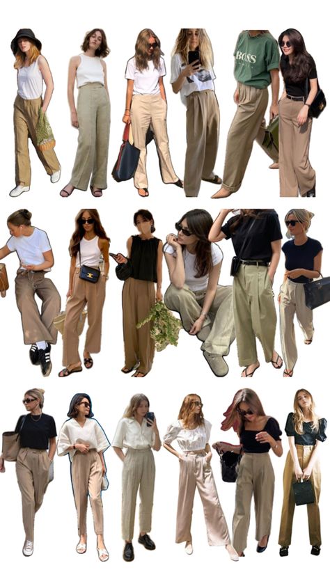 Femme Style Outfits, Beige Skirt Outfit, Plus Size Aesthetic Outfits, Slacks Outfit, Japan Outfits, Summer Holiday Outfits, Easy Trendy Outfits, Simple Trendy Outfits, Modest Fashion Outfits