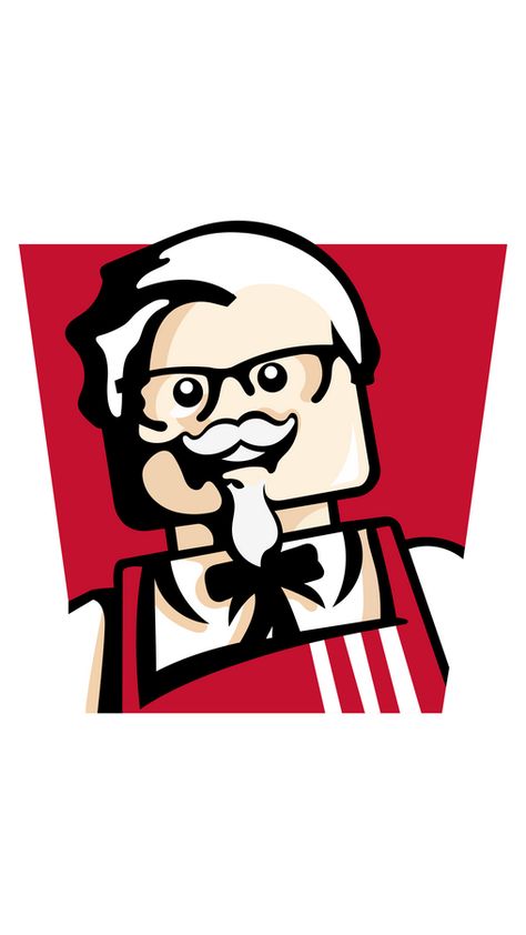 KFC, which is shortened from Kentucky Fried Chicken is an American fast food restaurant chain headquartered in Louisville, Kentucky. It gained popularity due to its unique way of fried chicken. It is... Kfc Logo Aesthetic, Kfc Logo Wallpaper, Kfc Illustration, Kfc Poster, Kfc Aesthetic, Chicken Restaurant Logos, Kfc Logo, Lego Logo, Chicken Halloween