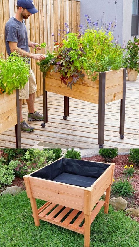 28 Best DIY raised bed gardens: easy tutorials, ideas & designs to build raised beds or vegetable & flower garden box planters with inexpensive materials! - A Piece of Rainbow #backyard #gardens #gardening backyard, landscaping, gardening tips, #urbangardening #gardendesign #gardenideas #containergardening #DIY #homestead homesteading #gardeningtips #woodworkingprojects #woodworkingplans Hugelkultur Garden, Above Ground Garden, Raised Garden Beds Diy Vegetables, Box Planters, Raised Garden Bed Plans, Garden Boxes Diy, Garden Boxes Raised, Building Raised Garden Beds, Raised Planter Beds