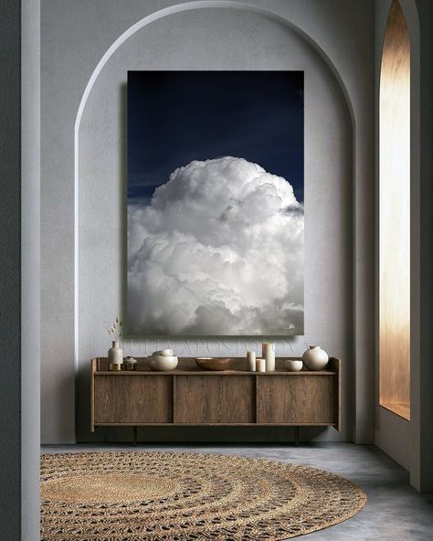 "This Gorgeous Blue Wall Art, CLOUD PAINTING Print on High Quality Canvas will satisfy your wall decoration ideas and impress family and friends. Extra Large Cloud Painting, Oversized Cloud Canvas Art. Trendy Large Cloud Wall Art for Modern Decor, Home, Office, Restaurant, Hotel...  SIZES: up to 86'' (Please select the drop-down menu under Title) May hung either vertically or horizontal.   READY TO HANG Cloud Print on High-Quality Italian Fine Art Gallery Wrapped Stretched Cotton CANVAS on 1.6\" Abstract Cloud Art, Blue Painting Canvas, Cloud Canvas Art, Clouds Abstract, Cloud Wall Art, Teal Wall Art, Cloud Wall, Cloud Canvas, Abstract Cloud