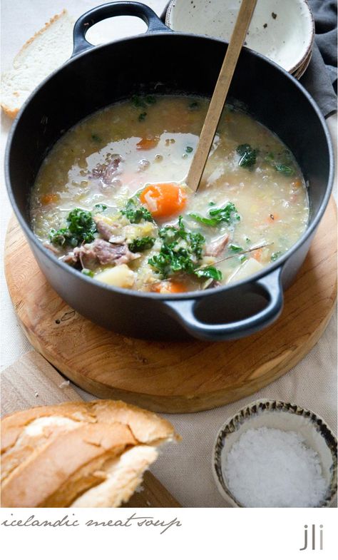 Icelandic Food, Meat Soup, Holiday Soups, Nordic Recipe, Iceland Food, Chicken Soup Recipe, European Recipes, Scandinavian Food, European Cuisine