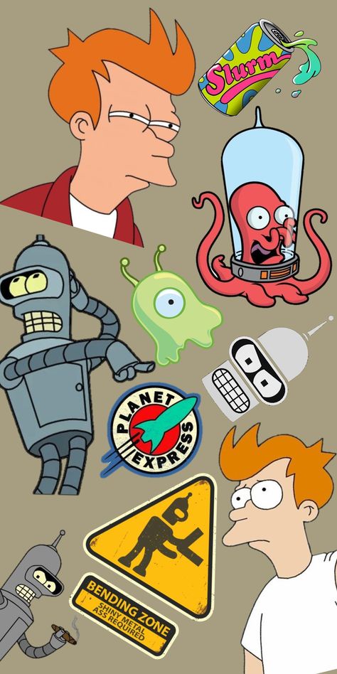 Futurama Fan Art, Bender Wallpaper Futurama, Futurama Wallpaper Hd Iphone, Futurama Birthday Party Ideas, Futurama Wallpaper Aesthetic, Futurama Aesthetic, Futurama Poster, Futurama Fanart, Fry Futurama