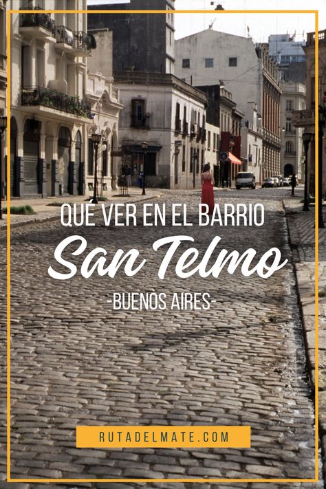 San Telmo es el corazón bohemio de Buenos Aires. Con sus calles empedradas, ferias de antigüedades y una espectacular escena artística, este barrio es ideal para quienes buscan experimentar el verdadero espíritu porteño. Te contamos todo lo que hay que hacer en el Barrio de San Telmo. Tango, I Tried, Santos