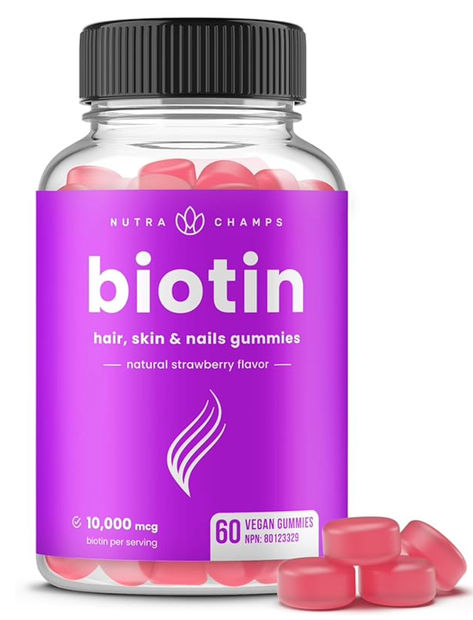 Biotin Gummies | 5000mcg Per Gummy | Hair Skin & Nails Vitamins | 60 Hair Vitamins Gummies | Healthy Hair Supplement for Women & Men | Vegan & Non-GMO | Natural Strawberry Benefits Of Biotin, Biotin Gummies, Hair Skin Nails Gummies, Best Hair Growth Vitamins, Hair Skin Nails Vitamins, Nail Vitamins, Biotin Hair, Vegan Gummies, Hair Skin And Nails