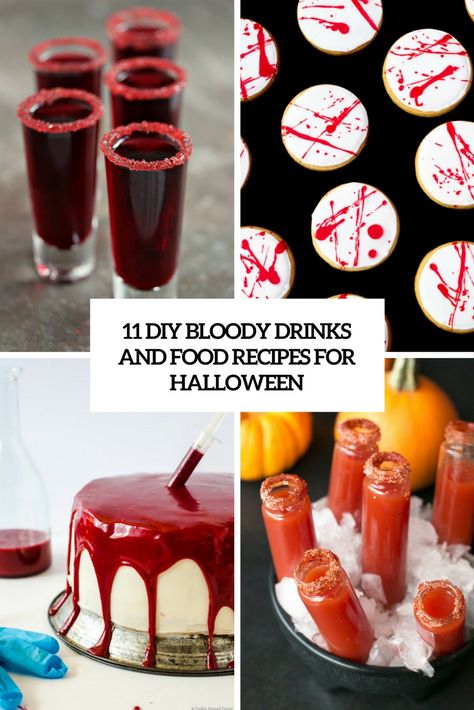 diy bllody drinks and food recipes for halloween cover #halloween #halloweenparty #food Wing Party, Spooky Halloween Desserts, Recipes For Halloween, Party Cooler, Gluten Free Halloween, Red Velvet Flavor, Cranberry Cocktail, Spooky Halloween Party, Drinks To Make