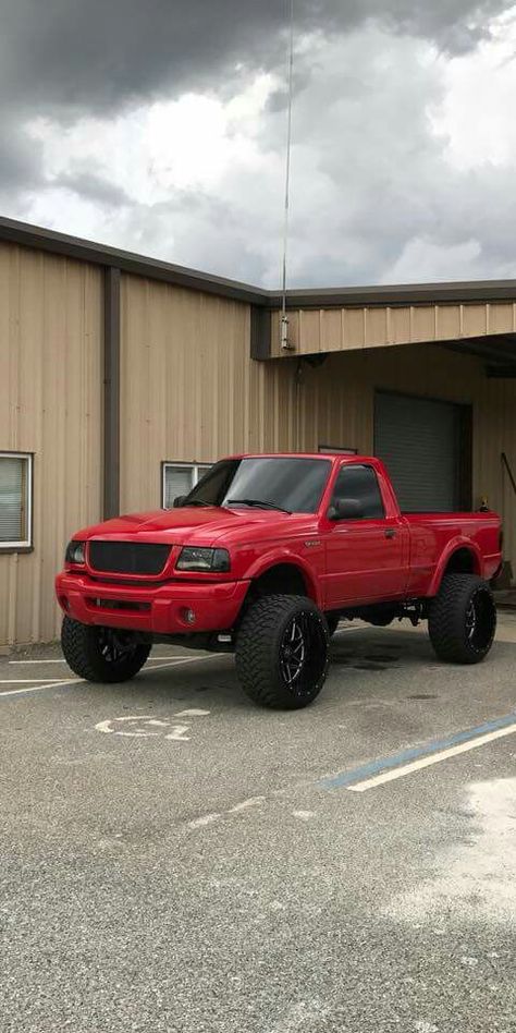 Simple and nice #lifted #ranger #red #paint #automobile Red Ford Ranger, Ford Ranger Build, Ford Ranger Ideas, Lifted Ford Ranger, Ford Ranger Single Cab, 4x4 Ford Ranger, Ford Ranger Lifted, Custom Ford Ranger, Ranger 2010