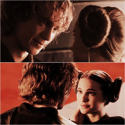 I enjoy the way Padme and Anakin look at each other here... So much love and tenderness Anakin Looking At Padme, Anakin And Padme Fanart, Padme Fanart, 80s And 90s Movies, Prequels Star Wars, Padme Anakin, Padme And Anakin, Anakin Padme, Skywalker Family