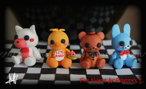 Fnaf Clay, Custom Fnaf Action Figures, Fnaf Freddy Plush, Five Nights At Freddy's Action Figures, Freddy Toys, Freddy Plush, Fnaf Crafts, Scott Cawthon, Last Halloween