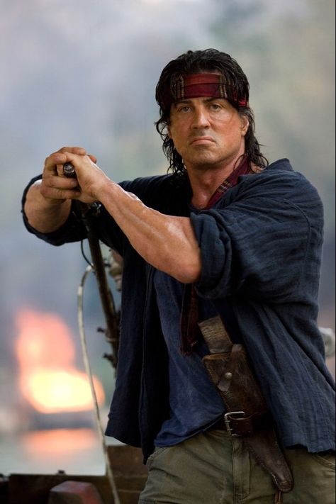 Sylvester Stallone returns as Barney Ross. Rambo 4, Sylvester Stallone Rambo, Rambo 3, Hulk Character, Action Movie Stars, John Rambo, First Blood, Bodybuilders Men, The Expendables