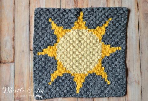 Crochet Solar System, Sun Blanket, Sun Solar System, Free Crochet Blanket Patterns, Crochet Cal, C2c Crochet Blanket, Corner To Corner Crochet, Crochet Blanket Pattern Easy, Blanket Crochet Pattern