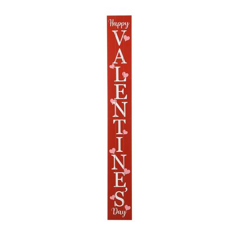 [OFFICIAL] Glitzhome 60"H Wooden Happy Valentine's Day Porch Sign Porch Leaner Sign, Happy Valentines Day Sign, Yard Party, Porch Welcome Sign, House Front Door, Moving And Storage, Outdoor Holidays, Host Gifts, Porch Sign