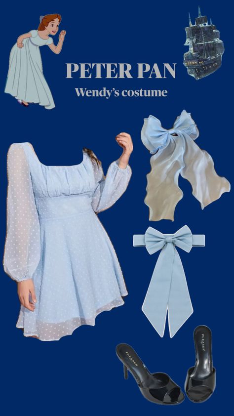 Peter Pan Wendy Darling Costume, Wendy From Peter Pan, Wendy Costume, Wendy Peter Pan, Wendy Darling, Themed Outfits, Peter Pan, Halloween, Disney