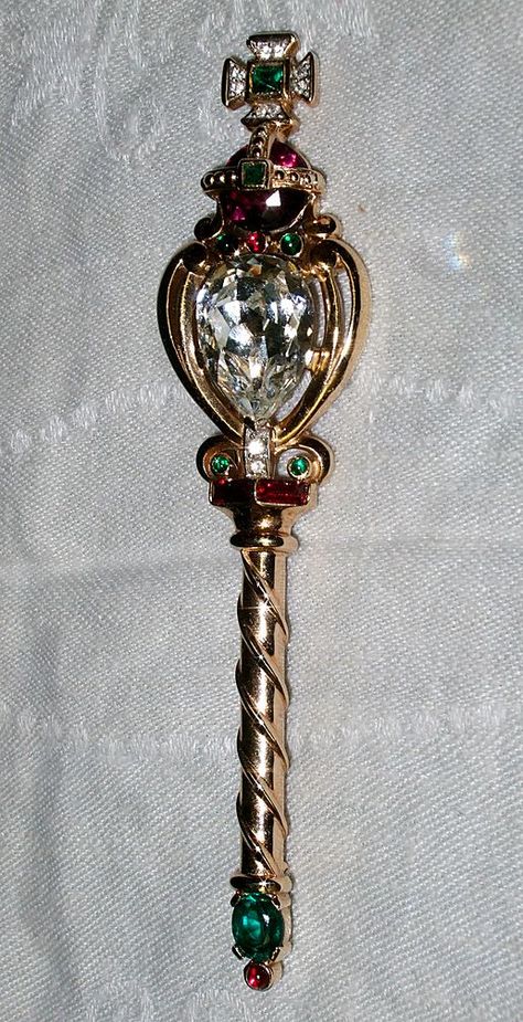 Royal Scepter Aesthetic, Scepter Royal, Sceptre Royal, Egyptian Scepter, Coronation Scepter And Orb, Crystal Scepter, Royal Scepter, Royal Crowns, Unusual Jewelry