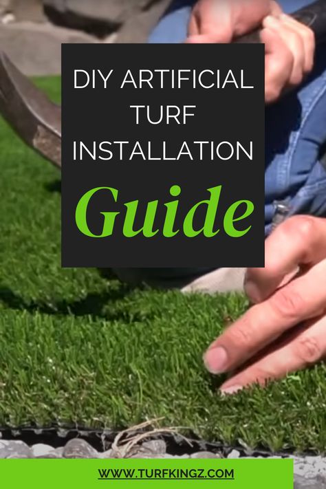 Discover the 2024 updated and complete step-by-step guide to installing your own artificial turf on our website! How To Put Down Artificial Turf, Diy Artificial Turf Installation, How To Lay Artificial Turf, How To Install Turf Backyard, Installing Artificial Turf Diy, How To Install Artificial Turf, Astroturf Backyard, How To Lay Turf, Artificial Turf Backyard