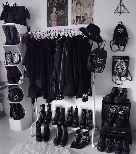 Witchy Closet, Gothic Decor Bedroom, Goth Bedroom, Gothic Room, Gothic Bedroom, Dark Home Decor, Goth Home, Goth Home Decor, Sitewide Sale