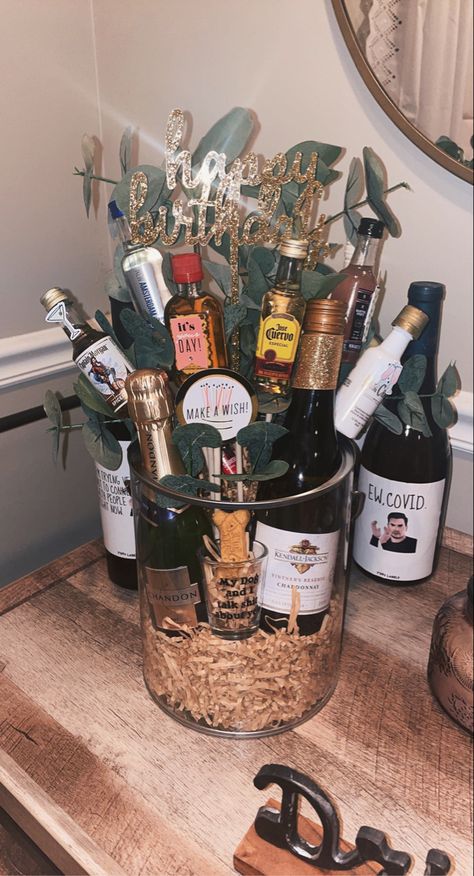 Shooters Gift Basket, 21 Birthday Basket For Her, 21st Birthday Gift Baskets For Her, 21st Birthday Gift Basket, 21st Birthday Gift Baskets, Booze Gift, Beer Cakes, Gift Basket For Her, Birthday Gift Basket