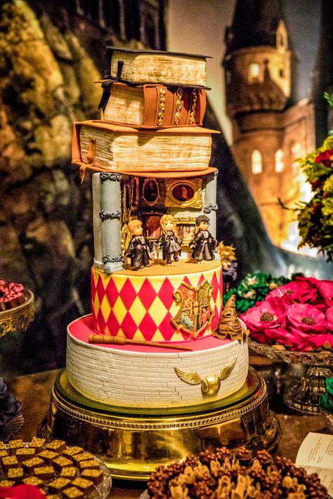 Theatre Cake, Harry Potter Treats, Gateau Harry Potter, Harry Potter Parties Food, Harry Potter Birthday Cake, Fiesta Cake, Spongebob Birthday Party, Harry Potter Food, Festa Harry Potter