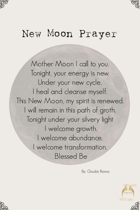 Things To Do On A New Moon, New Moon Prayer, Moon Prayer, New Moon Ritual, Moon Magick, Moon Spells, Moon Rituals, Moon Ritual, New Moon Rituals