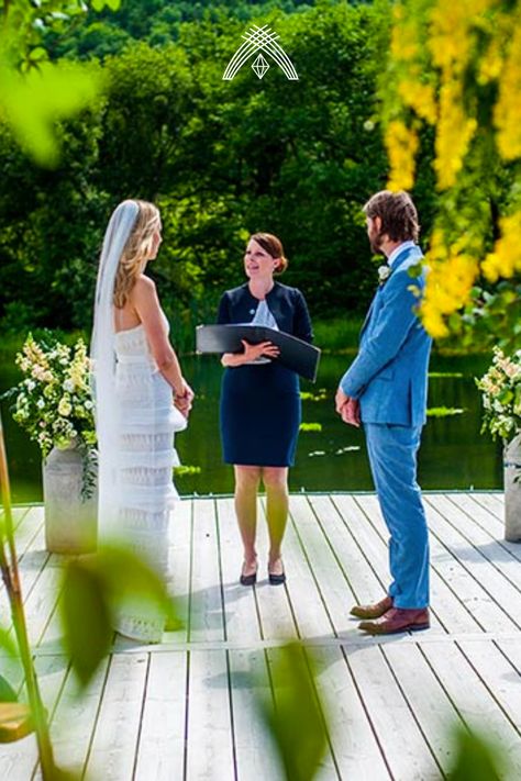 You’ve already heard of priests and wedding registrars, but what about celebrants? There are several different types of celebrant to choose from, including Independent, Civil or Humanist Celebrants. So, before you make any final confirmations, why not take a look at what a wedding celebrant is, and what they can help you do with your wedding ceremony? | Wedding Planning | Celebrant Led Wedding | Wedding Ideas | Wedding ideas unique | Event Planning Celebrant Wedding, Wedding Ideas Unique, Led Wedding, Wedding Celebrant, Wedding Script, Wedding Certificate, Wedding Rituals, Ceremony Wedding, Wedding News