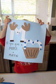 IF YOU GIVE A MOOSE A MUFFIN M Craft using "If You Give a Moose a Muffin." LOVE Preschool Letter M, Letter M Crafts, Letter M Activities, Preschool Letter Crafts, Abc Crafts, Alphabet Letter Crafts, M Craft, Preschool Projects, Preschool Literacy