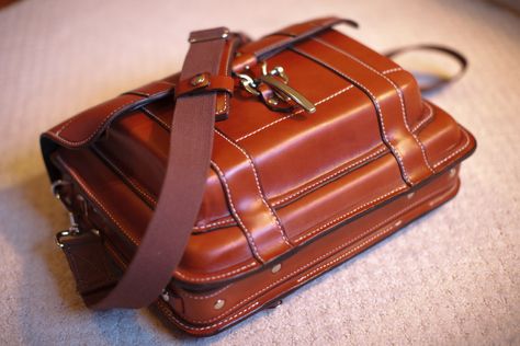 Skytop's Pullman Briefcase: Saddleback toughness with extra class? | Styleforum Saddleback Leather, Pull The Trigger, Rugged Men, Saddle Leather, Camera Case, Custom Case, My Thoughts, New Product, Satchel