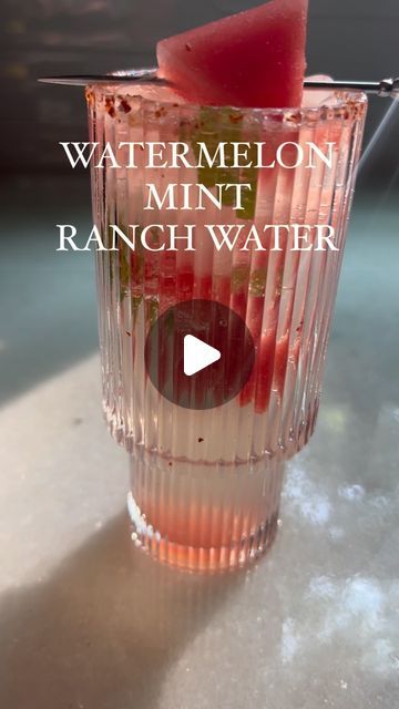 Cortney LaCorte on Instagram: "WATERMELON MINT RANCH WATER 💦 🍉 🍸

The most refreshing tequila cocktail you’ll make this summer!

INGREDIENTS:
2.5 ounces tequila
Watermelon 
Mint leaves
Juice of 1 lime 
Topo Chico 
Tajín for the rim

DIRECTIONS:
Rim a cocktail glass glass with a lime wedge and dip into Tajín. Muddle mint and watermelon, then add ice. Squeeze in the juice of 1 lime and pour in tequila. Stir and top with Topo Chico. That’s it!

#cocktail #tequila #summer" Watermelon Ranch Water, Tequila Watermelon, Summer Ingredients, Cocktail Tequila, Ranch Water, Tequila Cocktail, Watermelon Mint, Tequila Cocktails, Lime Wedge