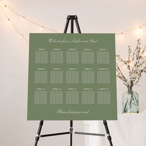 Blue Wedding Seating Chart, Seating Plan Template, Table Numbers Wedding Diy, Find Your Seat Sign, Table Seating Chart, Diy Wedding Table, White Typography, Dusty Blue Weddings, Table Wedding