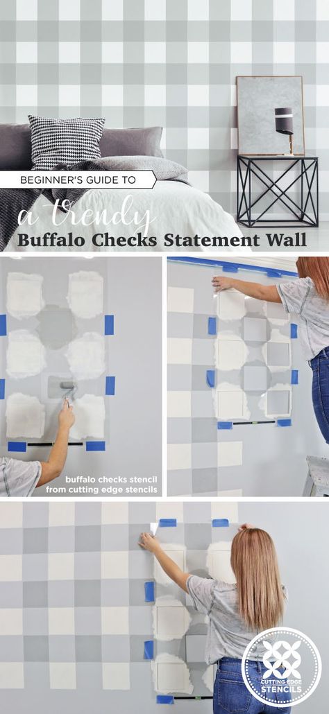 Paint Mural, Wall Wallpapers, Accent Wall Stencil, Stencil Wall, Wall Stencil Patterns, Stencil Decor, Wall Aesthetic, Diy Accent Wall, Paint Wall