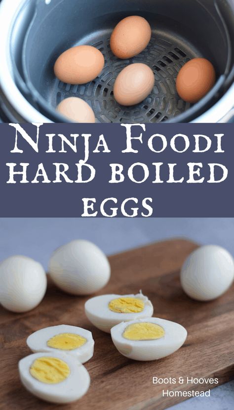 Pressure Cooker Boiled Eggs, Pressure Cooker Eggs, Creative Egg Recipes, Leftover Hard Boiled Eggs, Instant Pot Hard Boiled Eggs, Ninja Cooking System, Ninja Cooking System Recipes, Cooking Hard Boiled Eggs, Making Hard Boiled Eggs