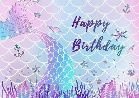 Mermaid Happy Birthday, Mermaid Theme Birthday Party, Mermaid Theme Birthday, Mermaid Theme, Samara, Make A Wish, Under The Sea, Birthday Party Themes, Mermaid