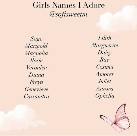 Asthetic Name For Instagram Girl, Princess Names Aesthetic, Fairy Names Aesthetic, Pretty Girl Names Aesthetic, Aphrodite Inspired Names, Aesthetic Surnames For Girls, Aesthetic Names For Instagram, Aesthetic Usernames, Moda Grunge