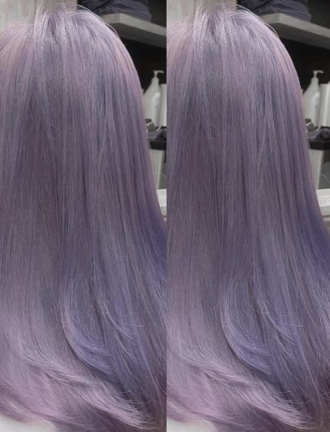 Hair Color Silver Purple, Ash Purple Peekaboo Hair, Long Light Purple Hair, Grayish Purple Hair, Gray Purple Hair, Greyish Purple Hair, Ashy Purple Hair, Purple Silver Hair, Grey Purple Hair