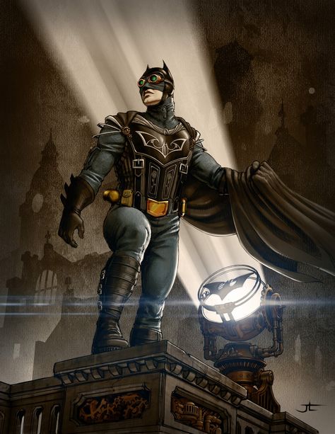 Steampunk Batman by Vektor1970.deviantart.com on @deviantART Steampunk Batman, Batman Villains, Batman Suit, Steampunk Tendencies, The Bat Man, Bob Kane, Batman Returns, Batman Wallpaper, Arte Dc Comics