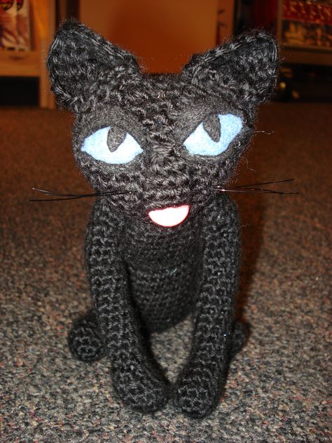 Coraline Cat Crochet, Cat From Coraline, Coraline Stuff, Coraline Cat, Cat Voice, Coraline Doll, Coraline Jones, Crochet Design Pattern, Project X