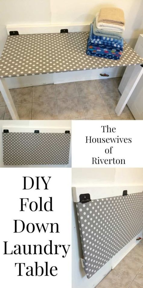 Laundry Table, Room Storage Diy, Laundry Closet, Laundry Room Diy, Diy Laundry, Small Laundry Room, Small Laundry, Laundry Room Storage, Laundry Mud Room