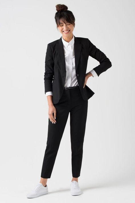 Office Uniform For Women, Suit And Shirt, Staff Engagement, Modern Workwear, Modern Uniform, Black Uniform, Professional Uniforms, Company Uniform, Employee Uniform